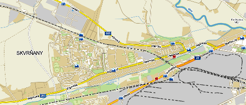 Mapa Skvrňan. Zdroj: smapy.cz.